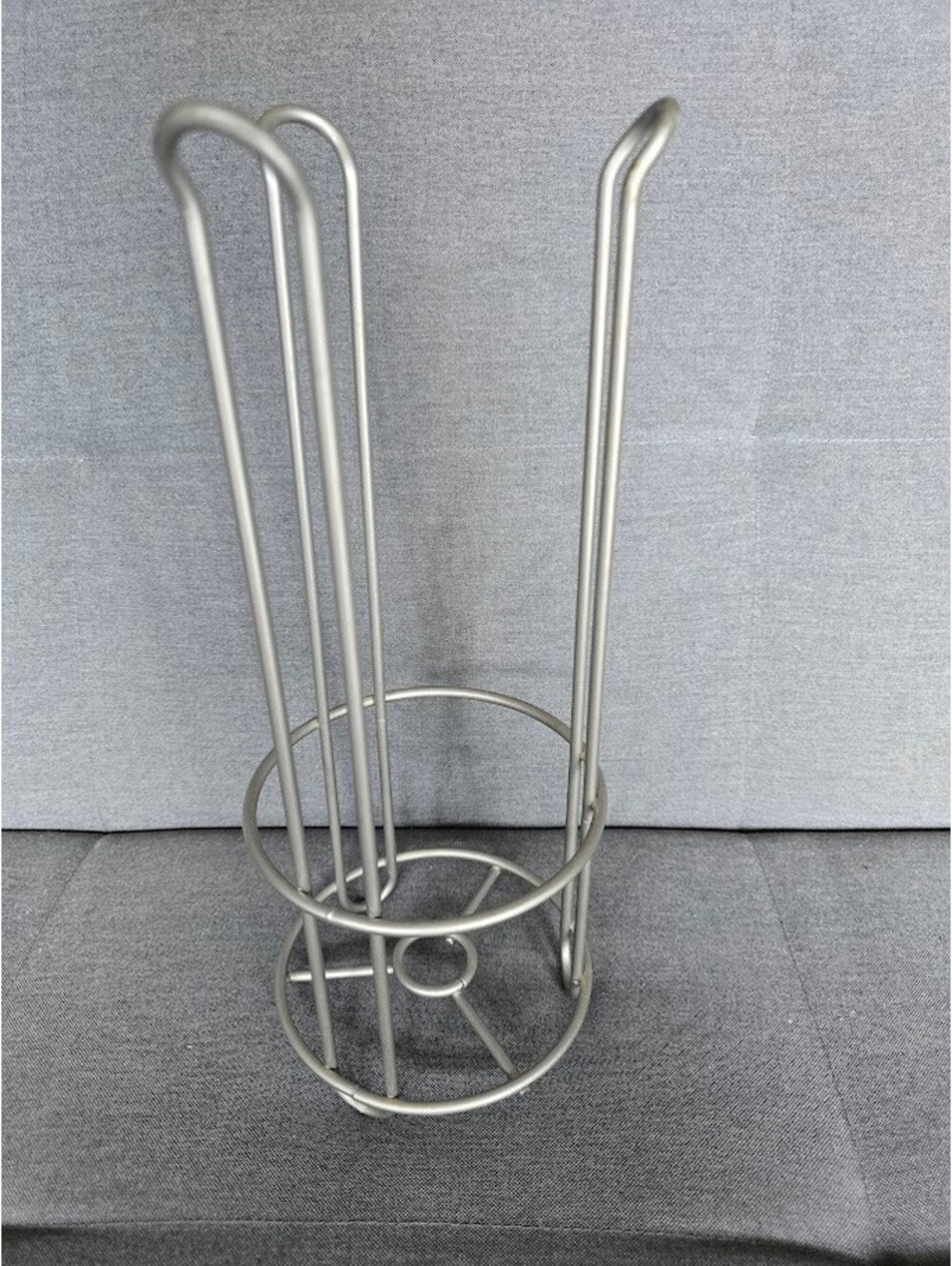 Satin Nickel Toilet Paper Reserve Holder Freestanding